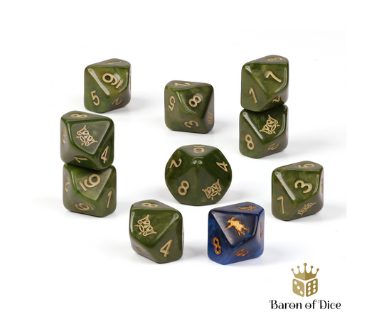 Blood & Plunder Native Dice Set by Baron of Dice