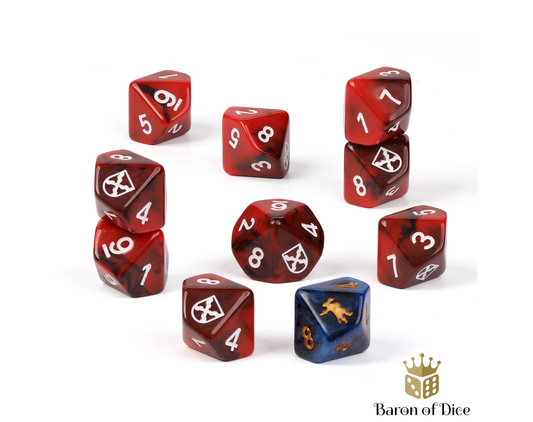 Blood & Plunder Spanish Dice Set by Baron of Dice