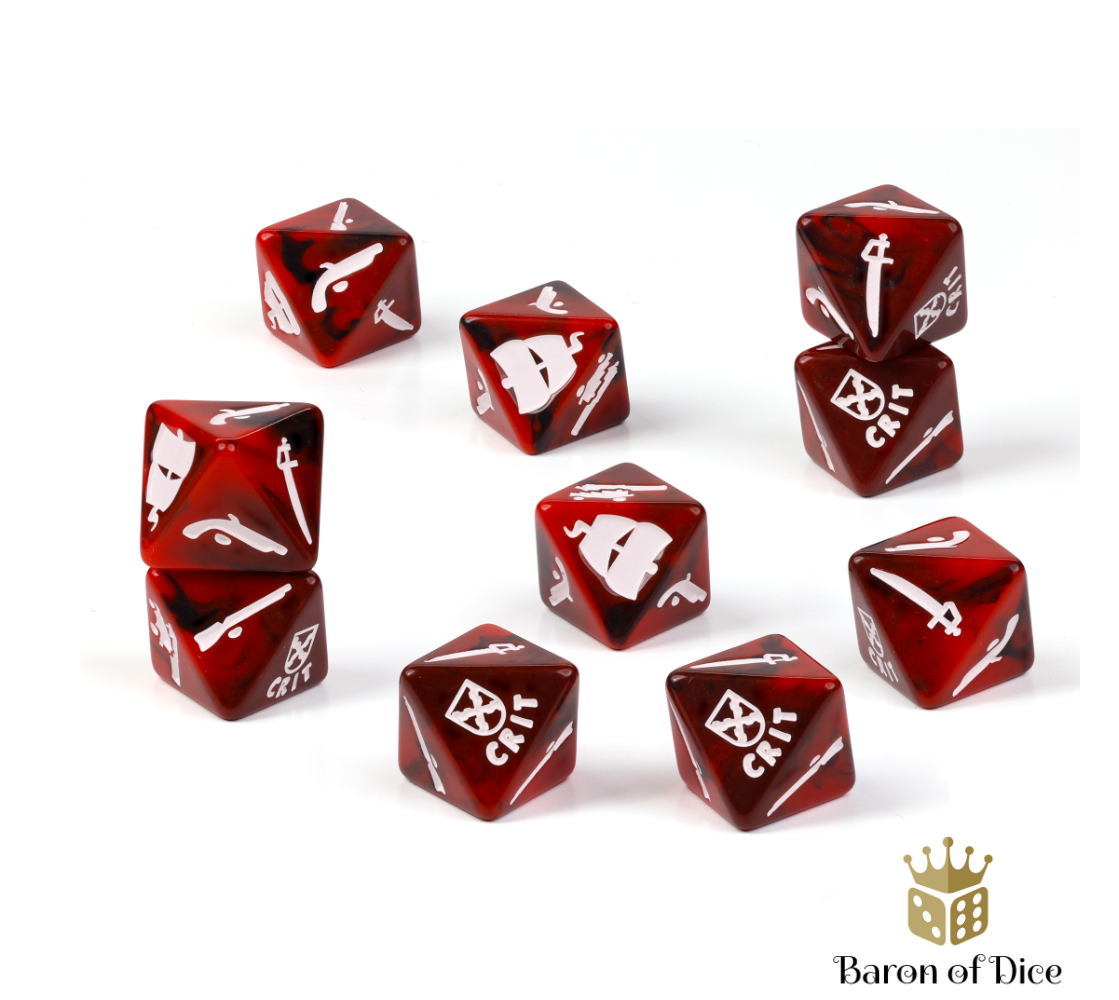 Oak & Iron Spanish Dice Set by Baron of Dice
