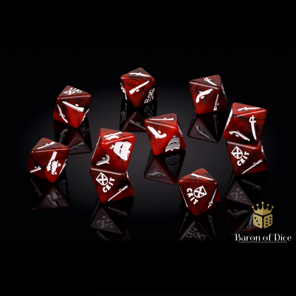 Oak & Iron Spanish Dice Set by Baron of Dice