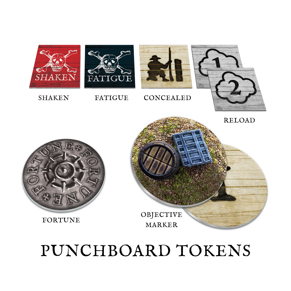 Port Royal Tokens and Terrain punchboard Set