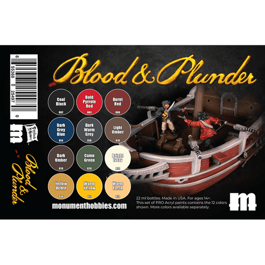 Blood & Plunder PRO Acryl Paint Set by Monument Hobbies