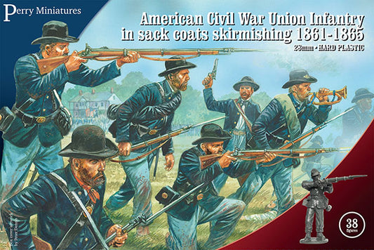 Perry Miniatures: American Civil War Union Infantry in sack coats skirmishing 1861-65