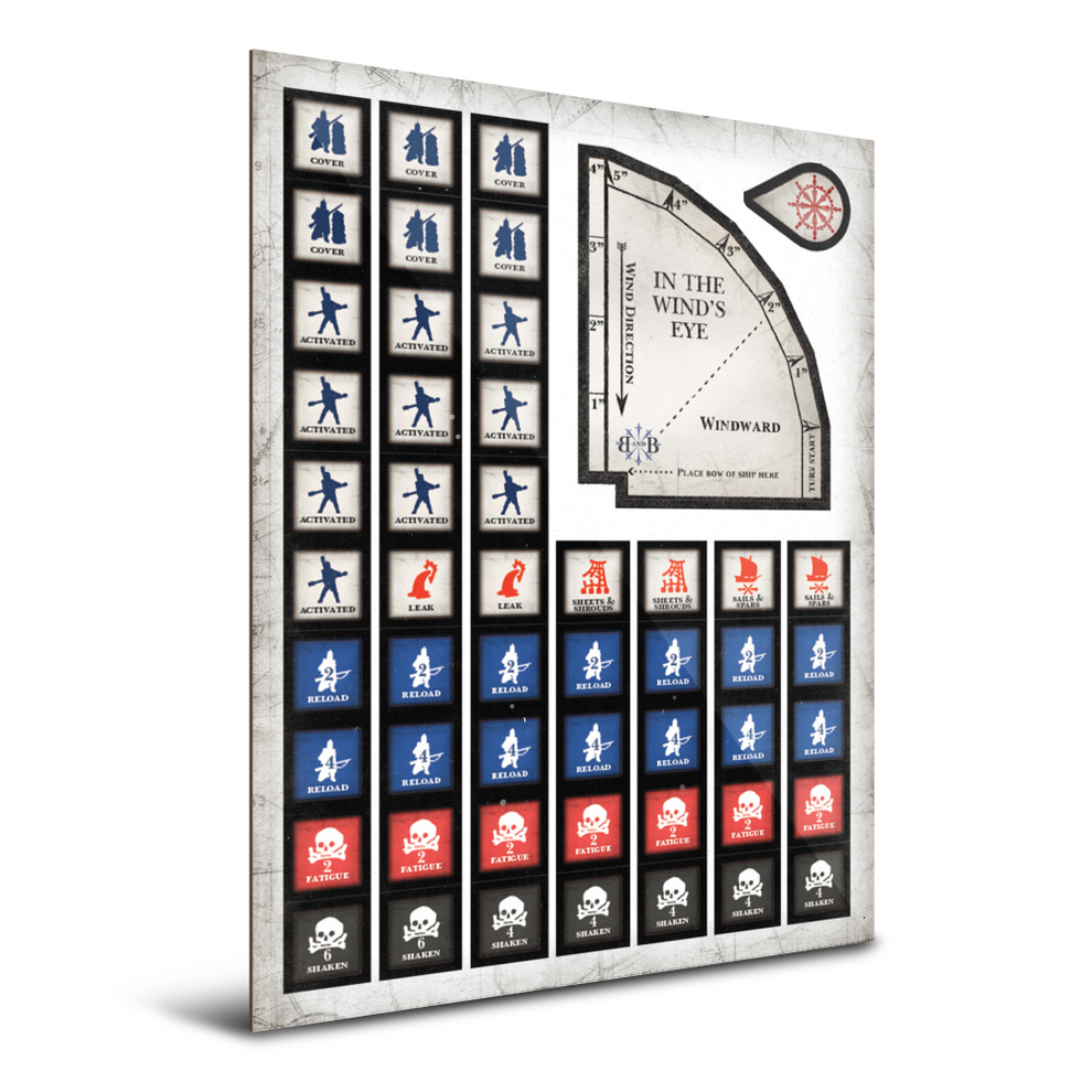 Firelock Tokens Blood & Bayonets Tokens & Rulers Set – Firelock Games