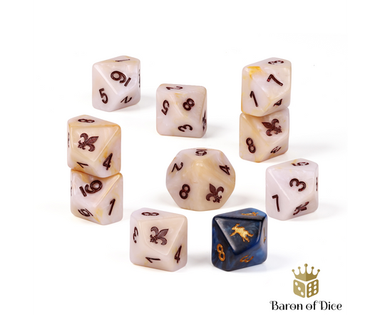 Blood & Plunder French Dice Set by Baron of Dice