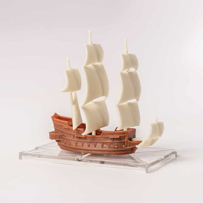 Unpainted Plastic Galleon