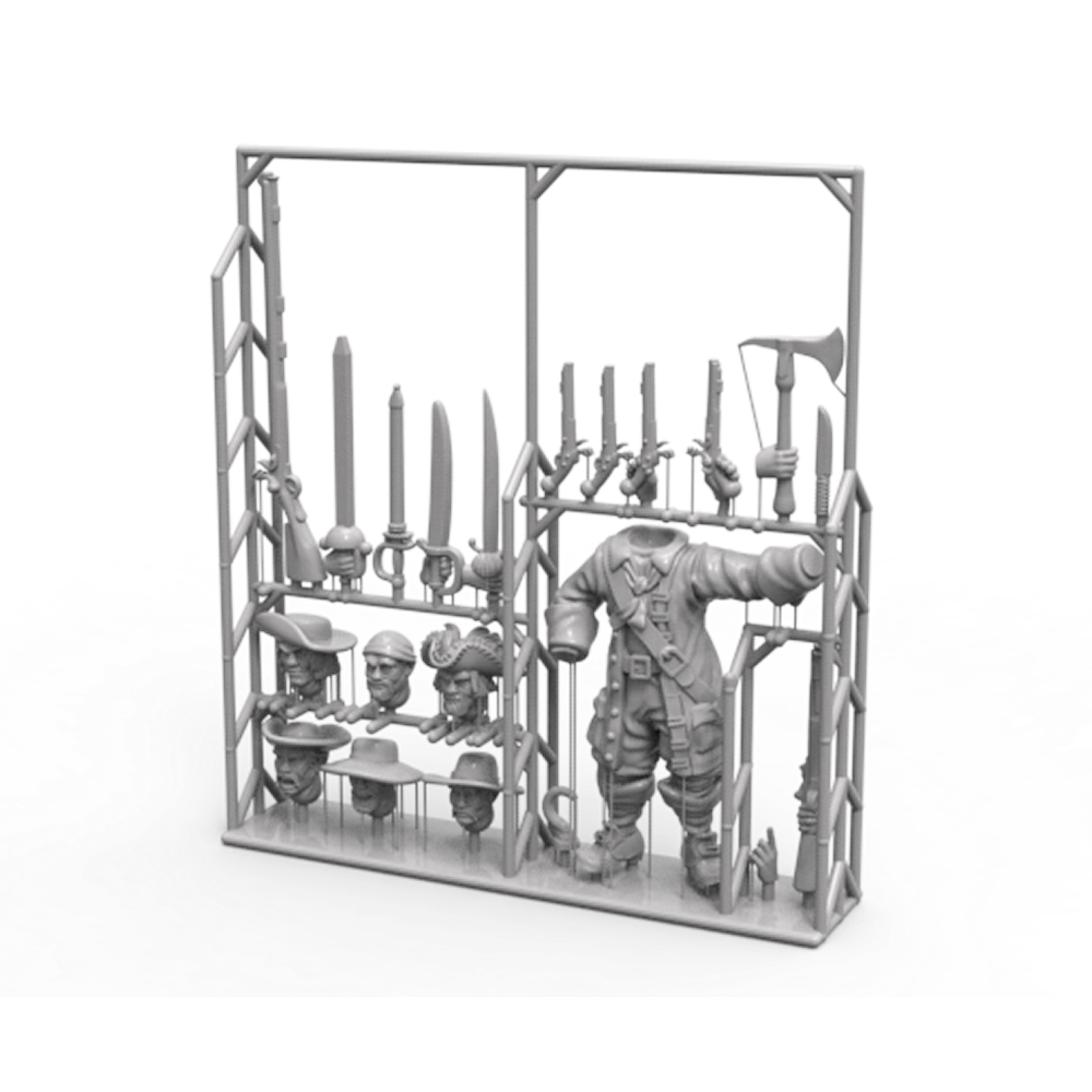 Port Royal Customizable Character Sprue