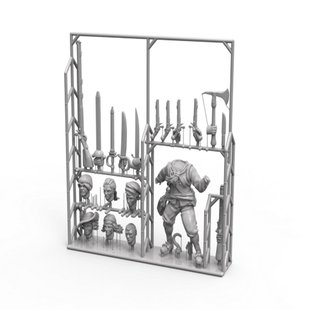 Port Royal Customizable Female Character Sprue