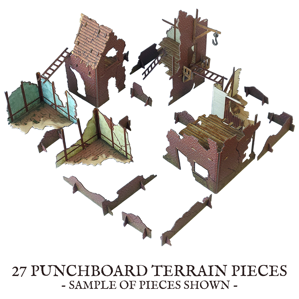 Firelock Tokens Port Royal Tokens and Terrain punchboard Set – Firelock Games