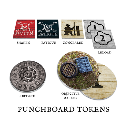 Port Royal Tokens and Terrain punchboard Set [Pre-Order]