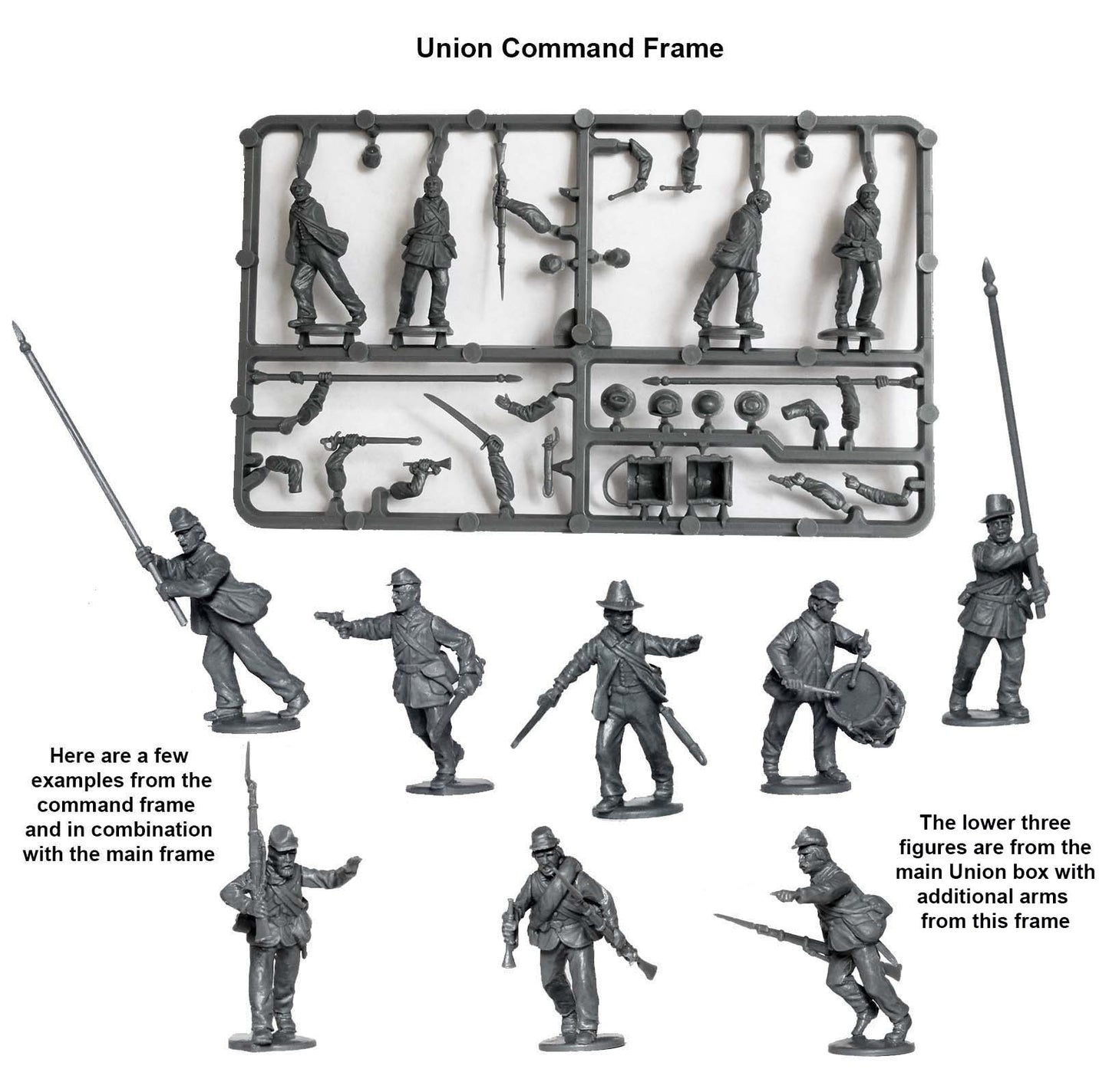 Perry Miniatures: American Civil War Union Infantry in sack coats skirmishing 1861-65