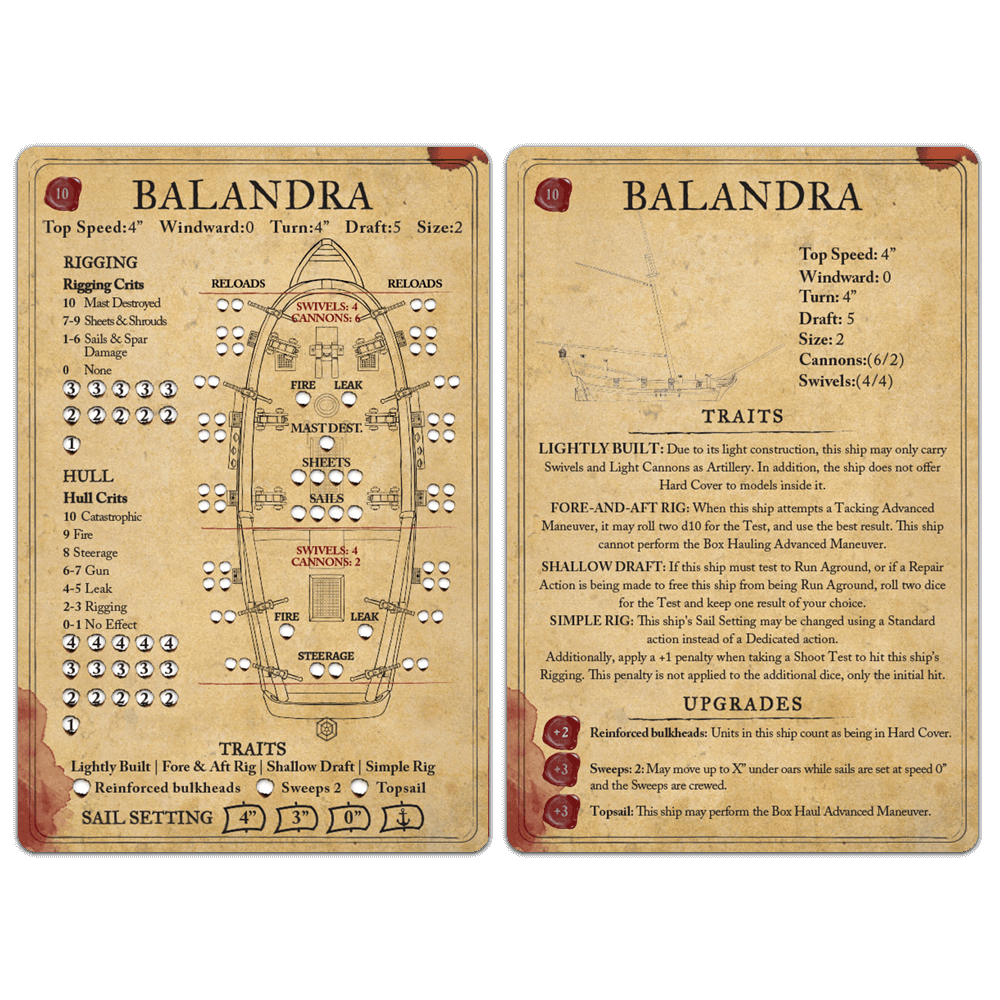 balandra sloop card