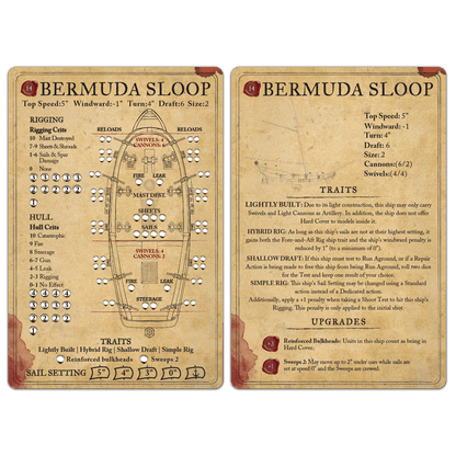 bermuda sloop card