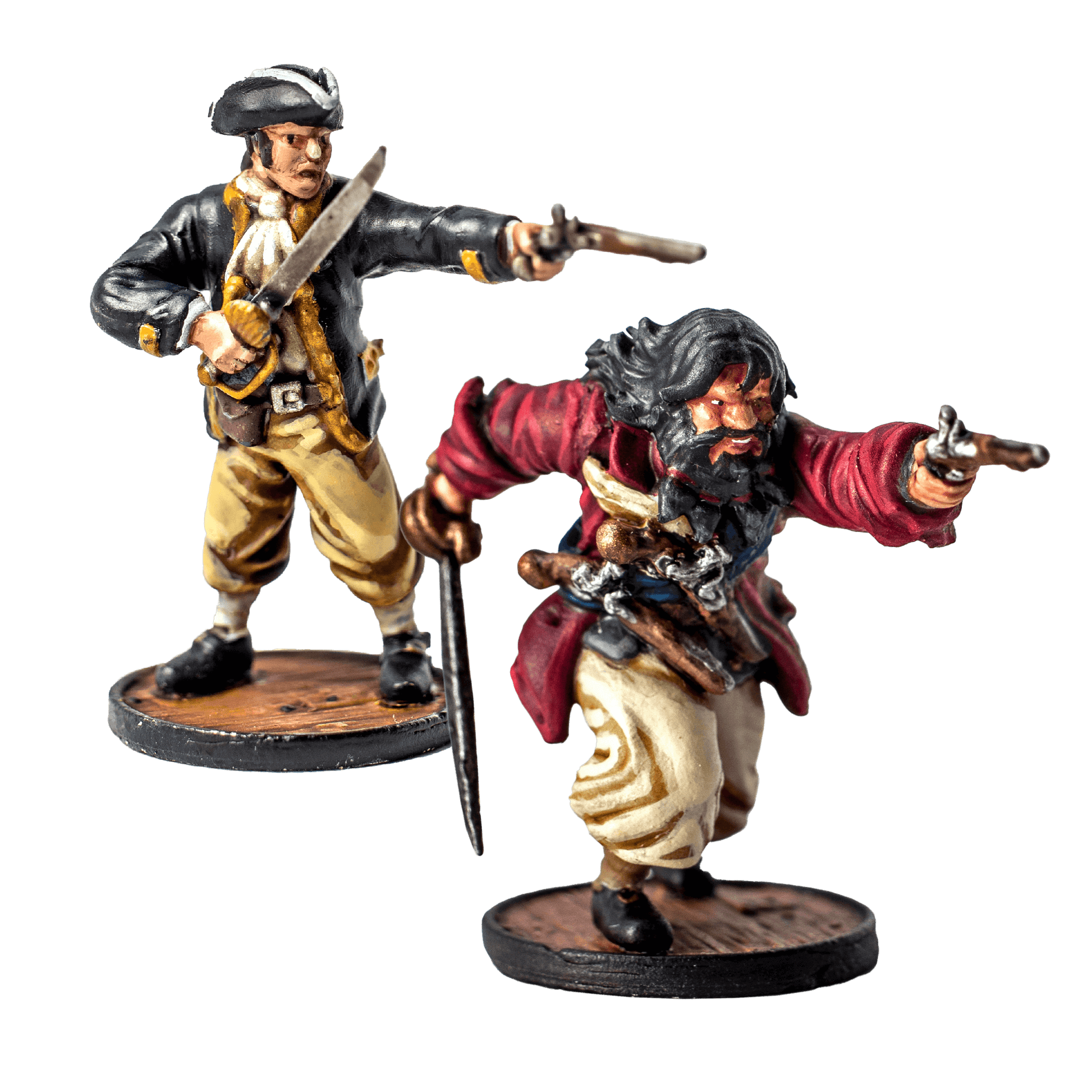 Blackbeard and Maynard Miniatures