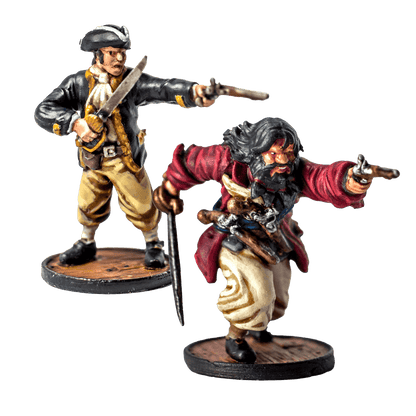 Blackbeard and Maynard Miniatures