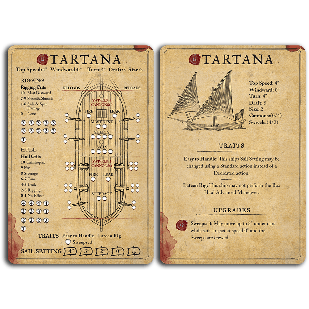 Tartana Ship Card